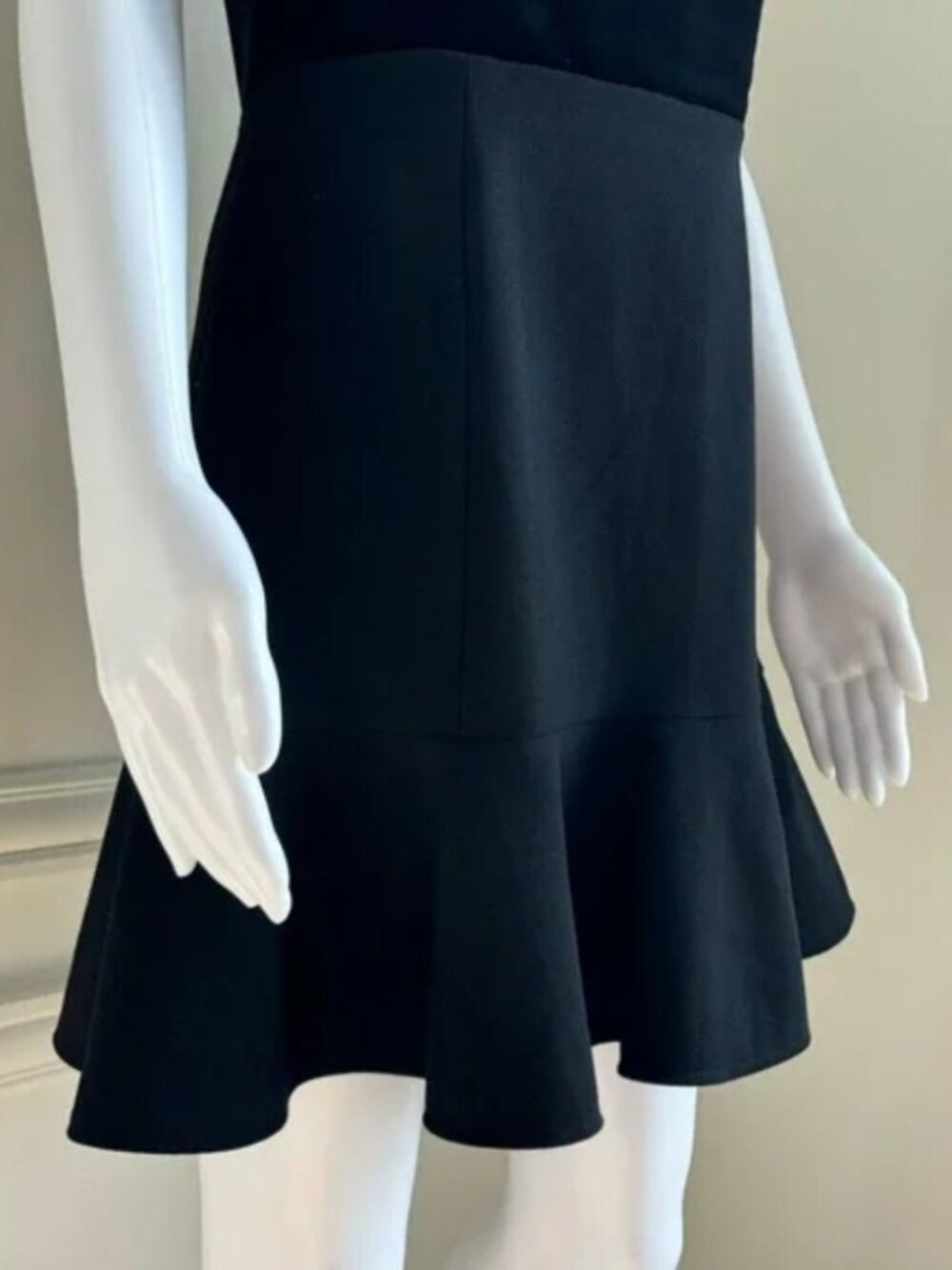 New RED Valentino high neck cutout corset velvet bodice fit and flare minidress - Picture 6 of 16